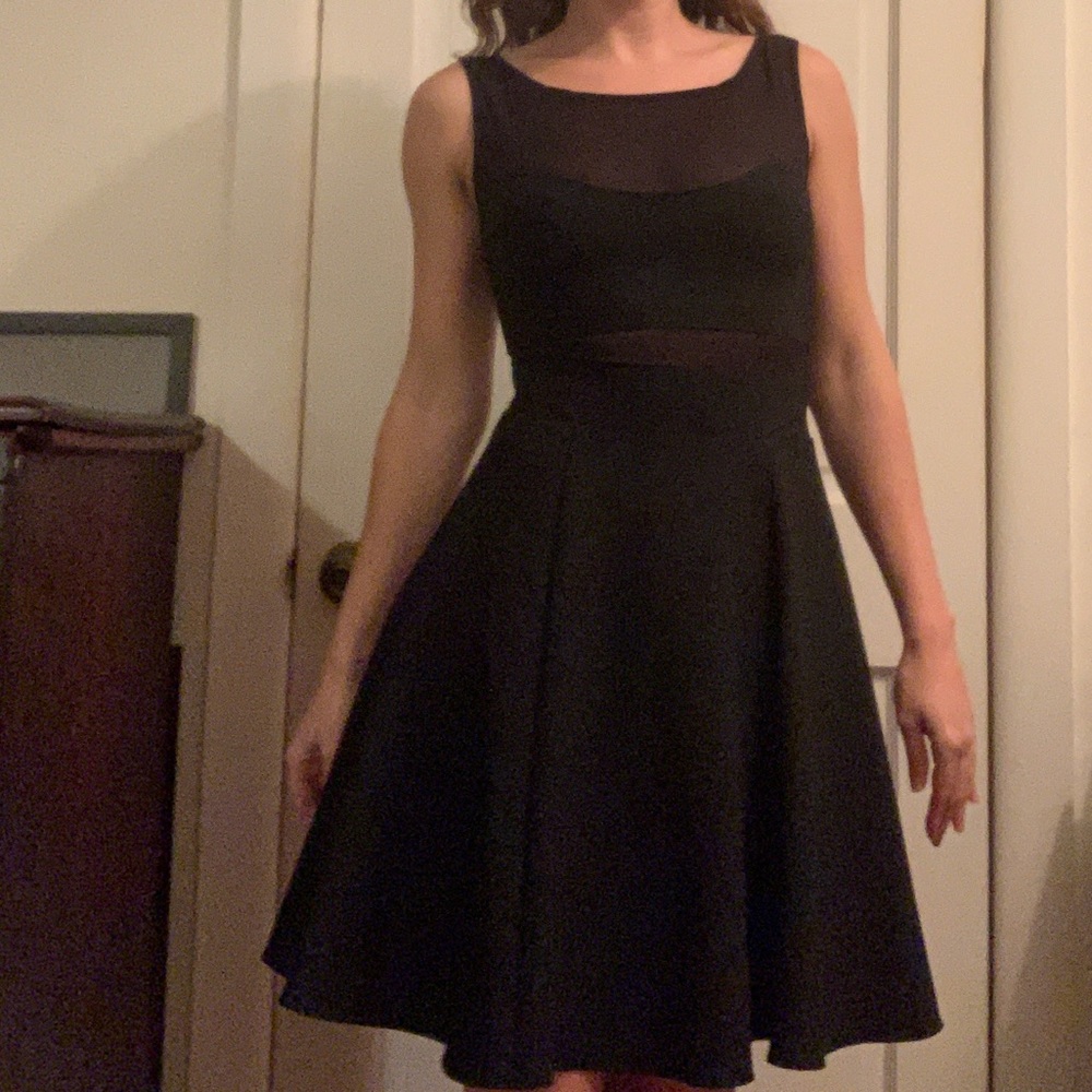 Elizabeth & James Black cocktail minidress